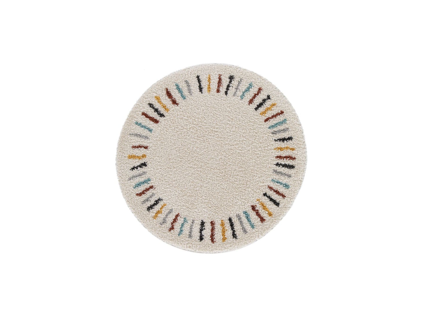 Noni - Alfombra redonda - Lisa - Beige
