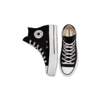 Baskets Converse Canvas All Star Lift Hi Jr - Noir/Blanc