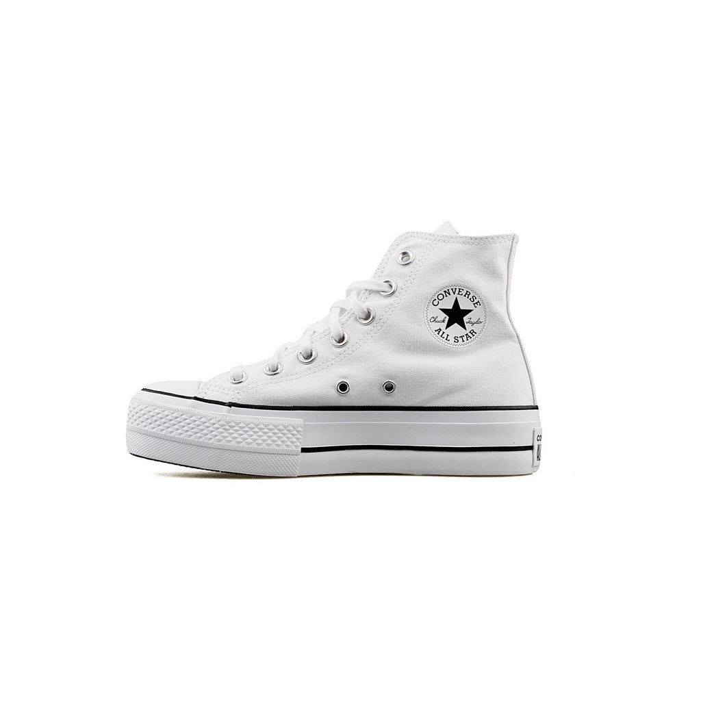 Baskets Converse Canvas All Star Lift Hi Jr - Blanc/Bleu