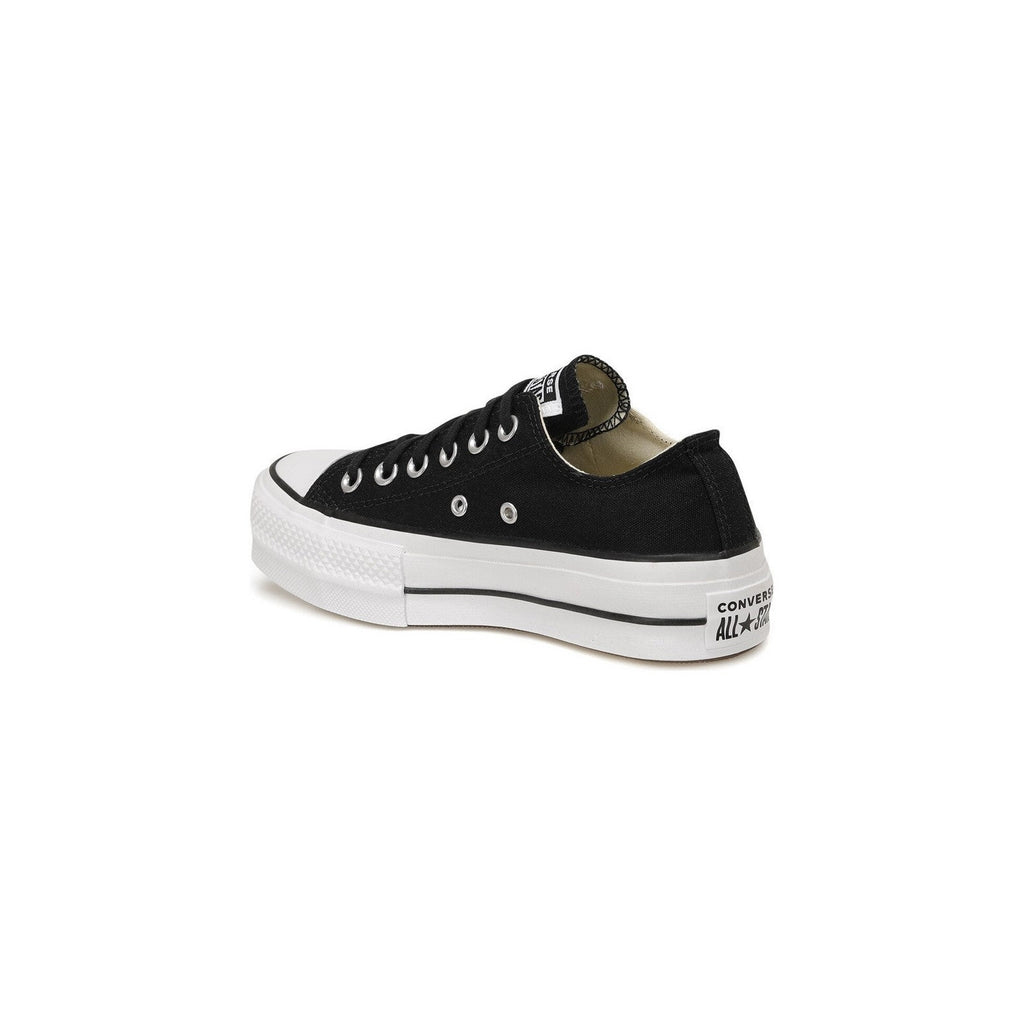 Canvas All Star Lift Hi Jr Sneakers - Black/White