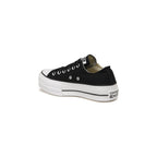 Canvas All Star Lift Hi Jr Sneakers - Black/White