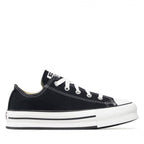 Canvas All Star Lift Hi Jr Sneakers - Black/White
