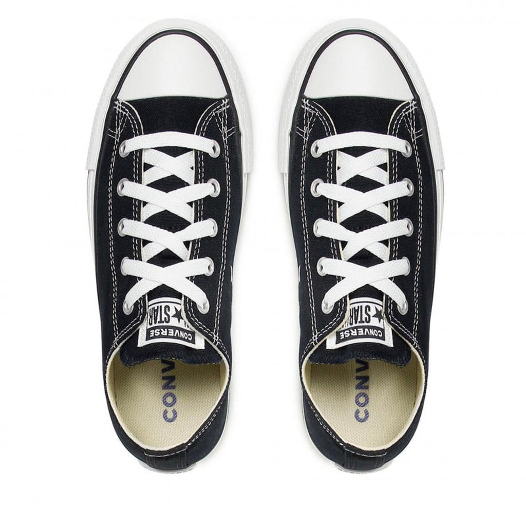 Canvas All Star Lift Hi Jr Sneakers - Black/White