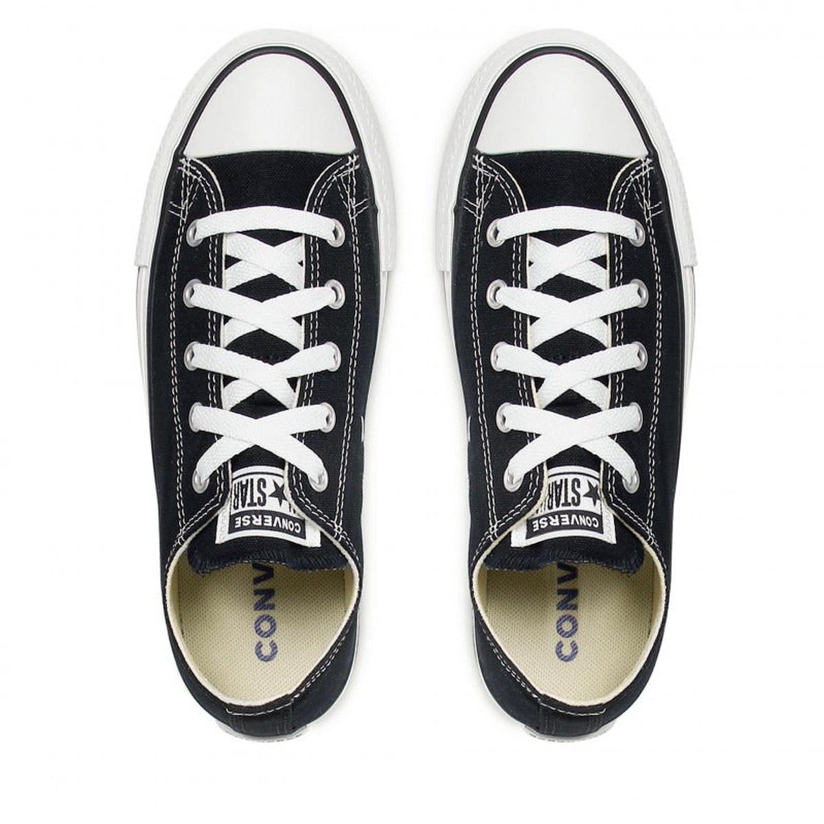 Canvas All Star Lift Hi Jr Sneakers - Black/White