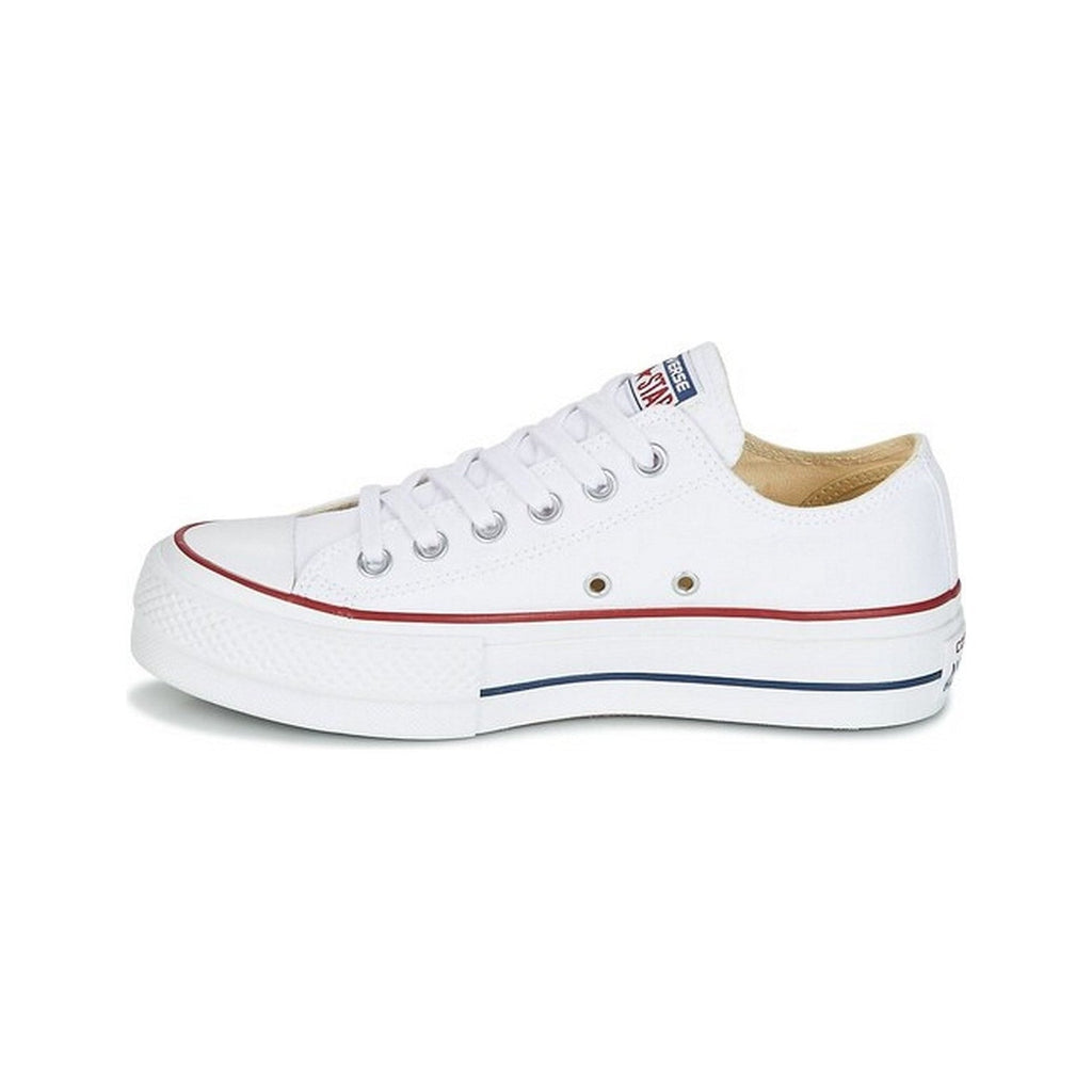 Baskets Converse Canvas All Star Lift Hi Jr - Blanc Bleu
