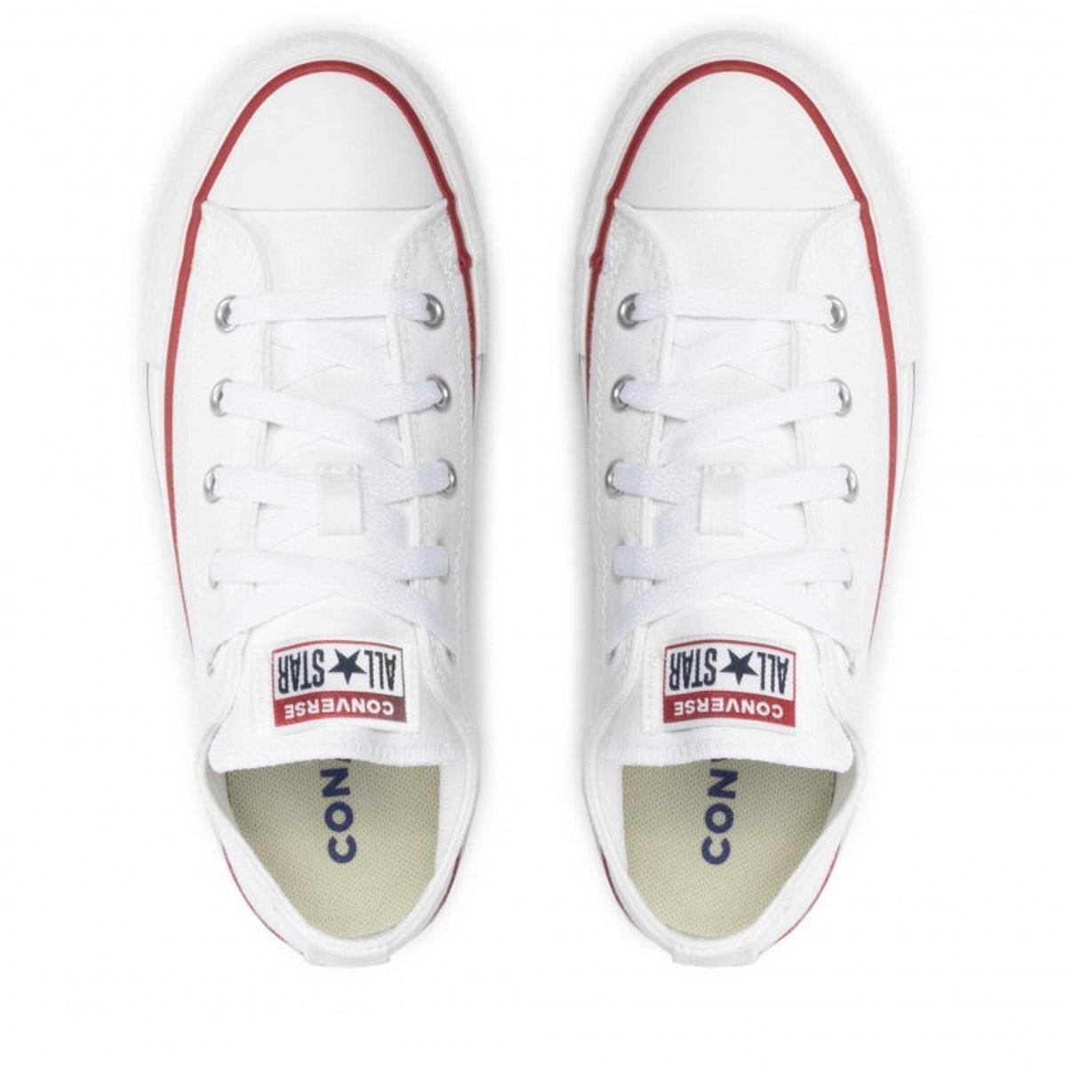 Baskets Converse Canvas All Star Lift Hi Jr - Blanc Bleu