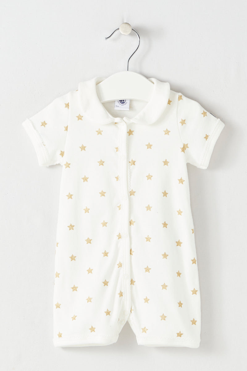 Petit Bateau - Combishort - Blanc - Bébé Fille