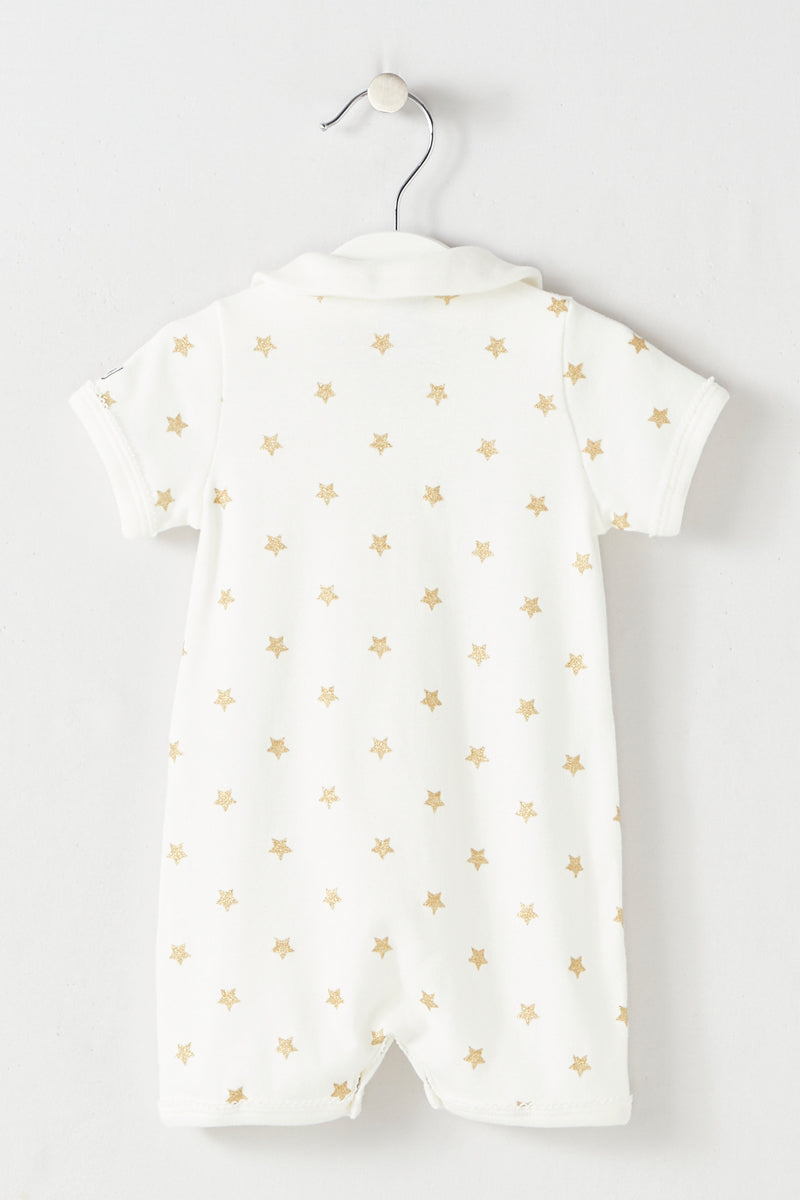 Petit Bateau - Combishort - Blanc - Bébé Fille