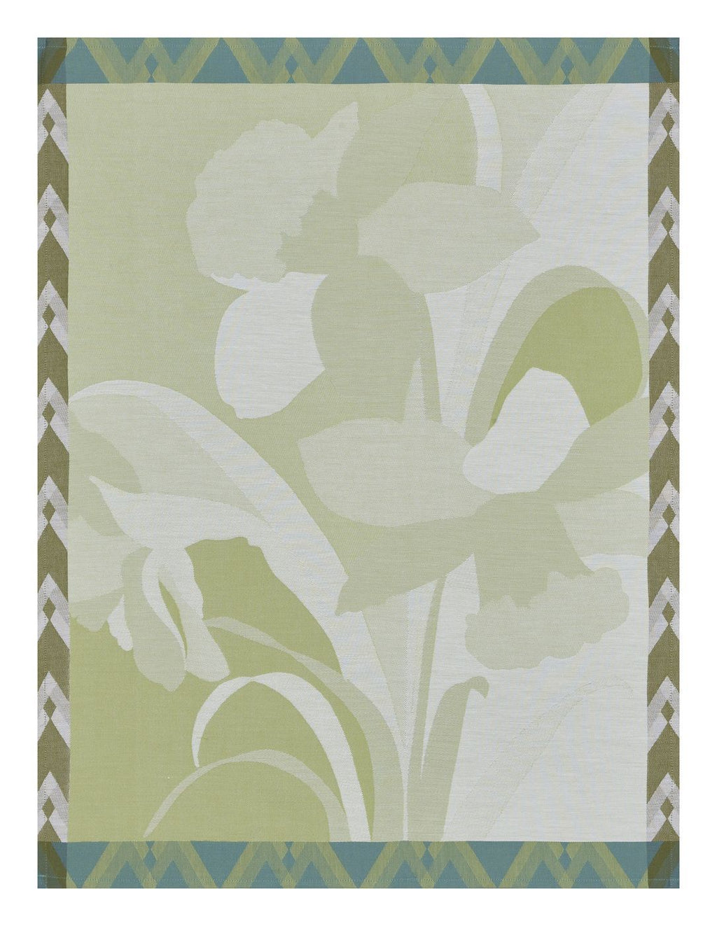 Jacquard Francés - Paño de Cocina - La Vie En Vosges - Verde
