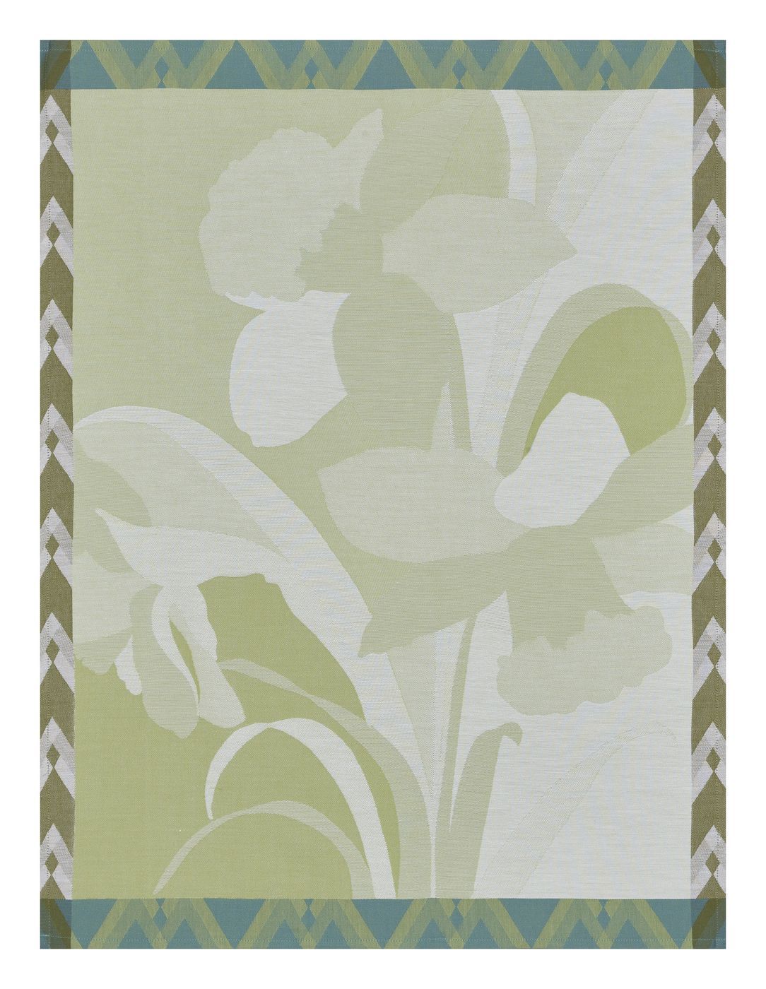 Jacquard Francés - Paño de Cocina - La Vie En Vosges - Verde