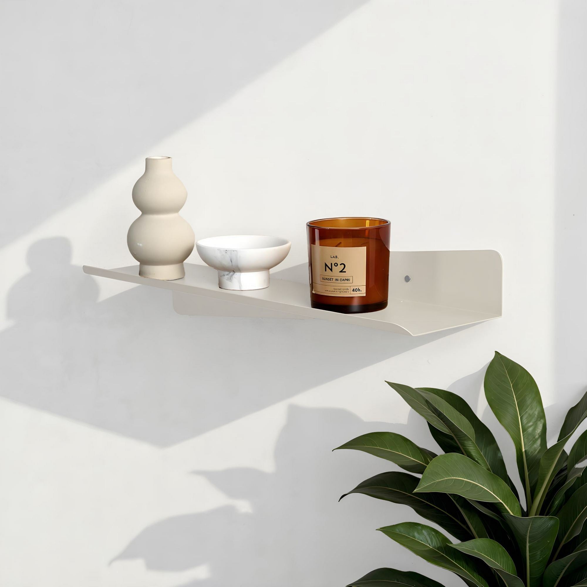 Étagères Murales Décoratives En Métal Vlnt123Kr - Beige Doux
