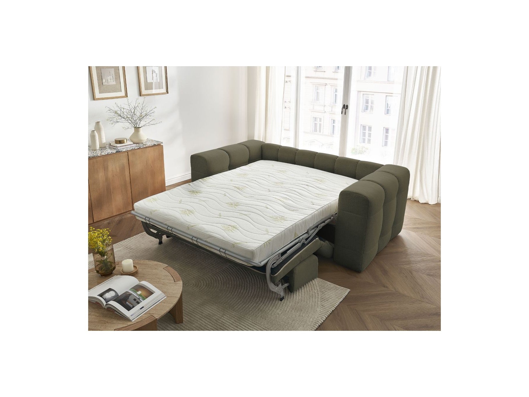 Cloud - Convertible 3-Seater Straight Sofa - Smooth Fabric