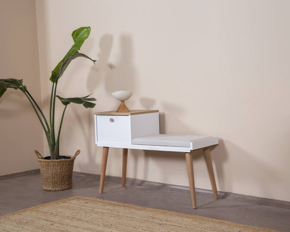 Bancs Bohem - Blanc / Chêne
