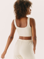 Twisty Easy Bra Off White