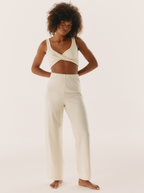 Twisty Easy Bra Off White