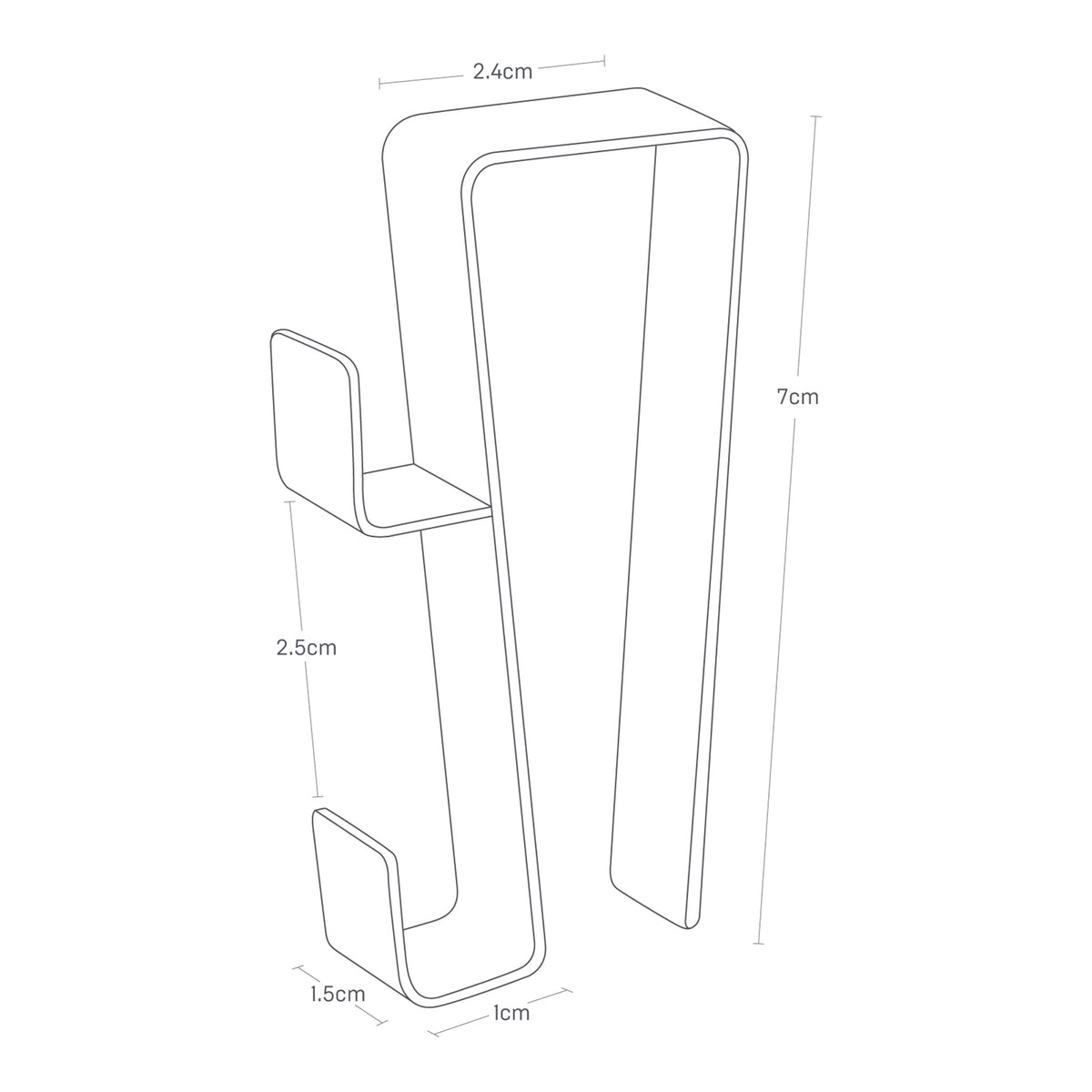 Tower Under-Sink Hook - Black