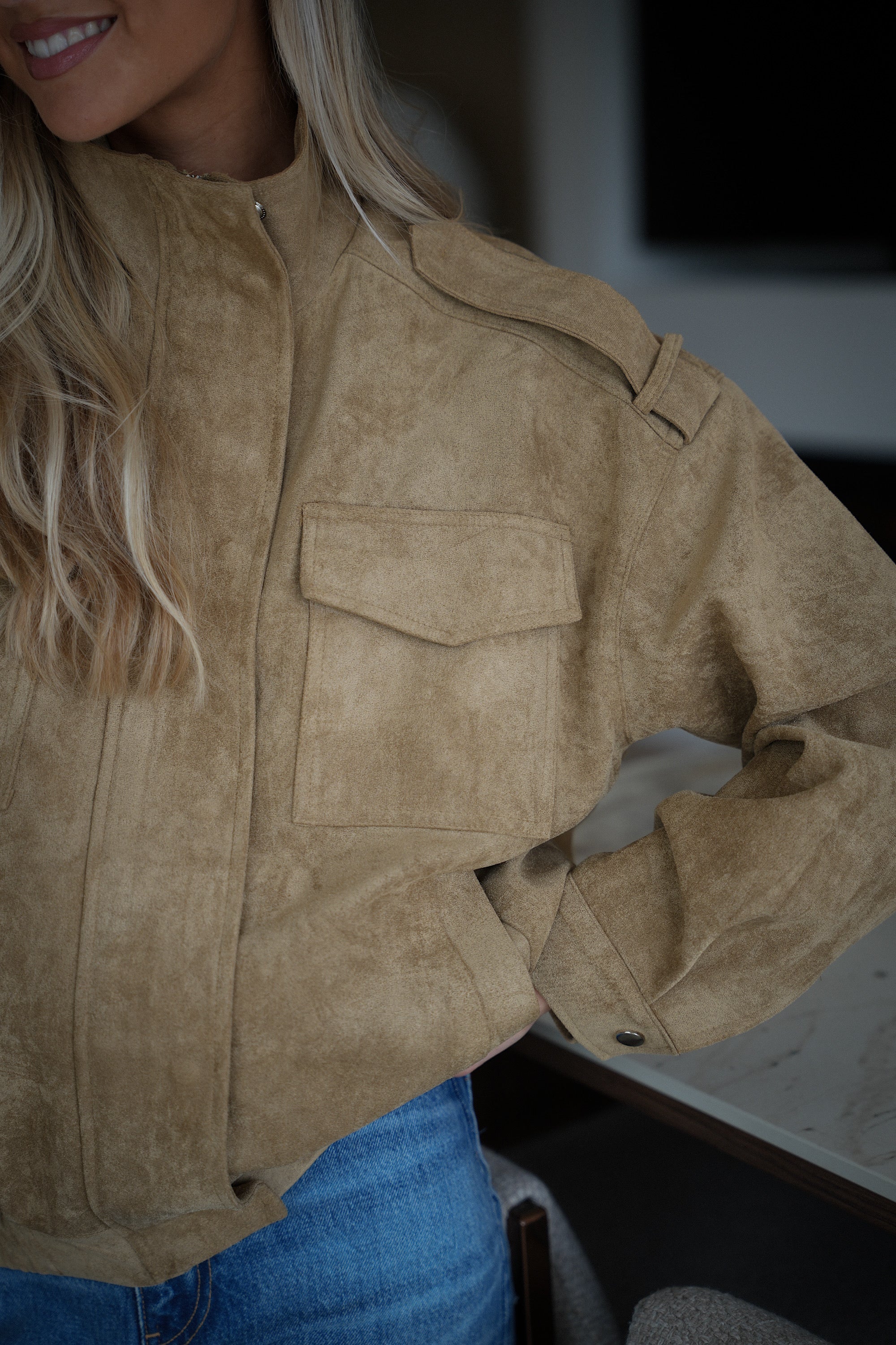 Veste Suédée Maylan - Beige