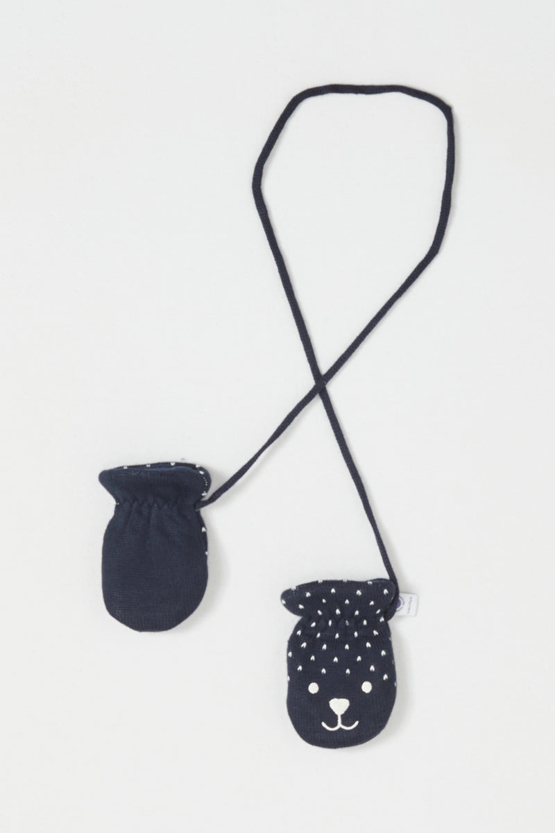 Mittens - Navy Blue - Baby Boy