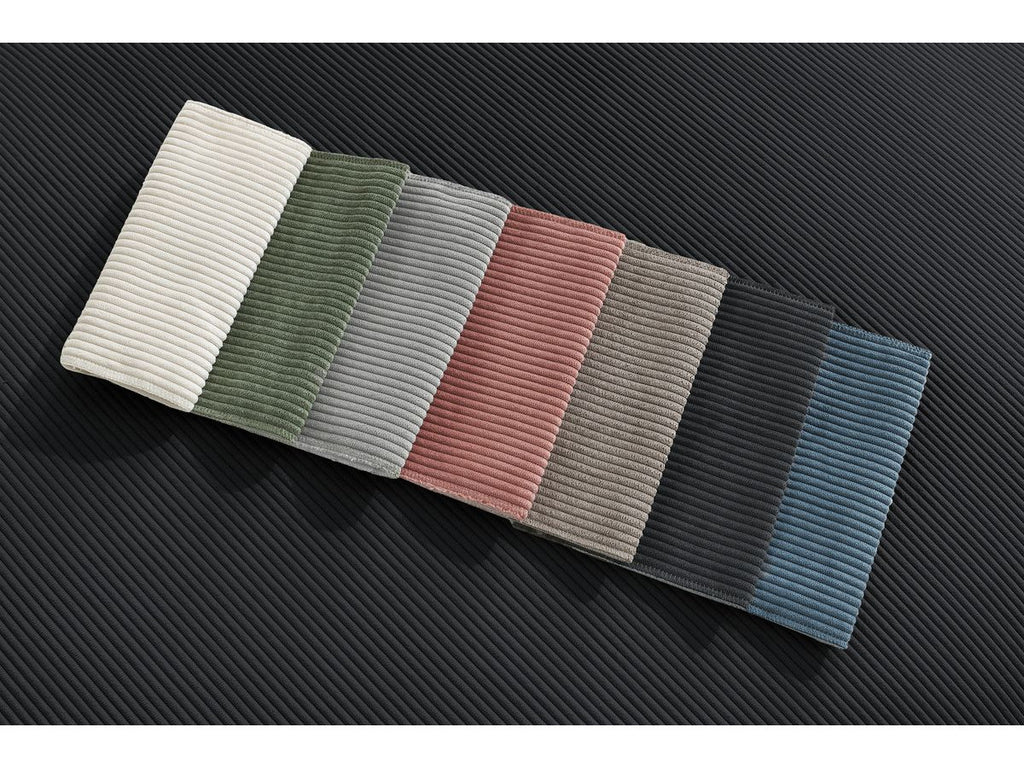 Boheme - Sofá esquinero reversible ultrasuave - Terciopelo acanalado