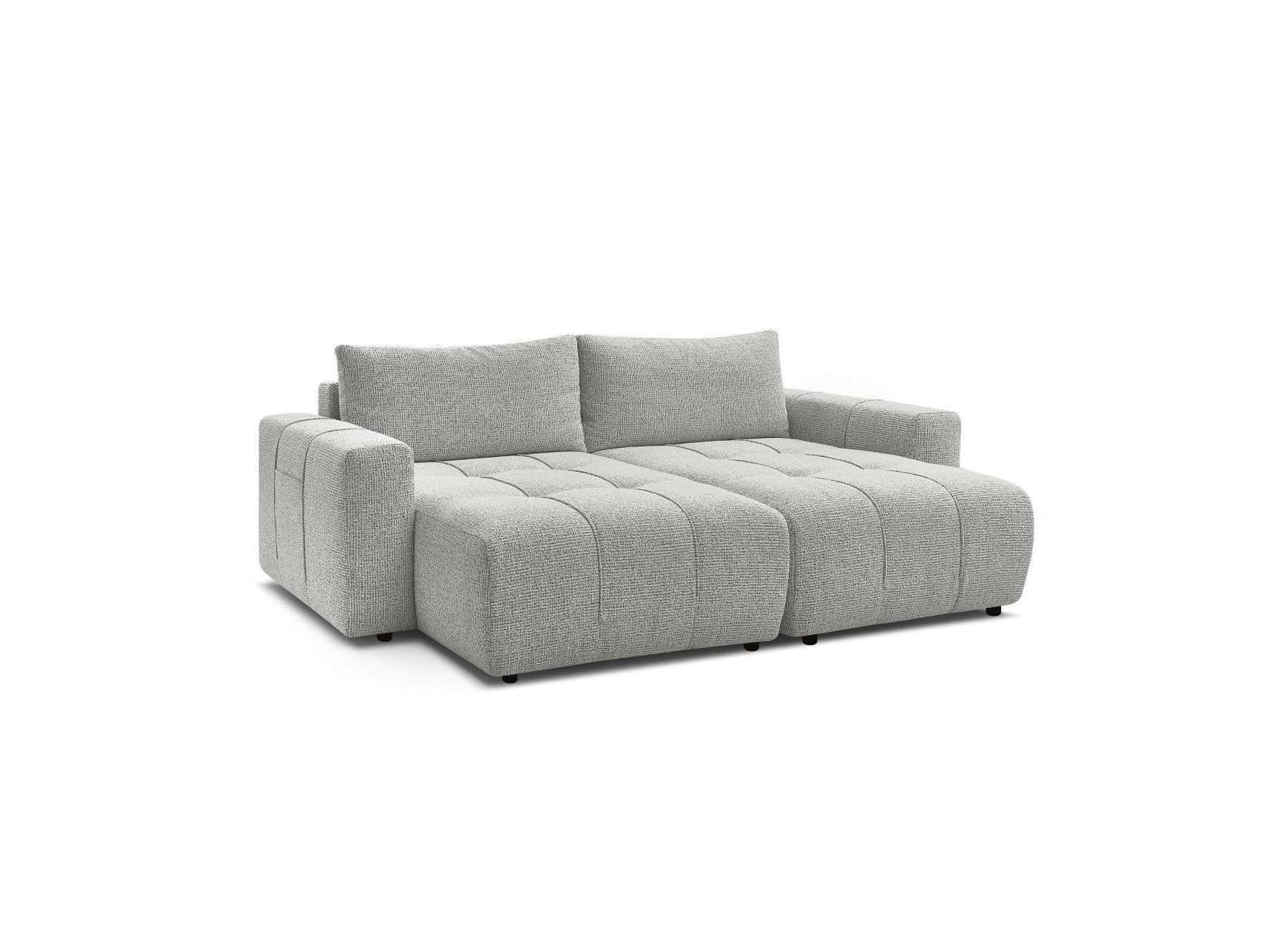 Arsene - Fixed Straight 4-Seater Deep Seat Sofa - Mottled Fabric