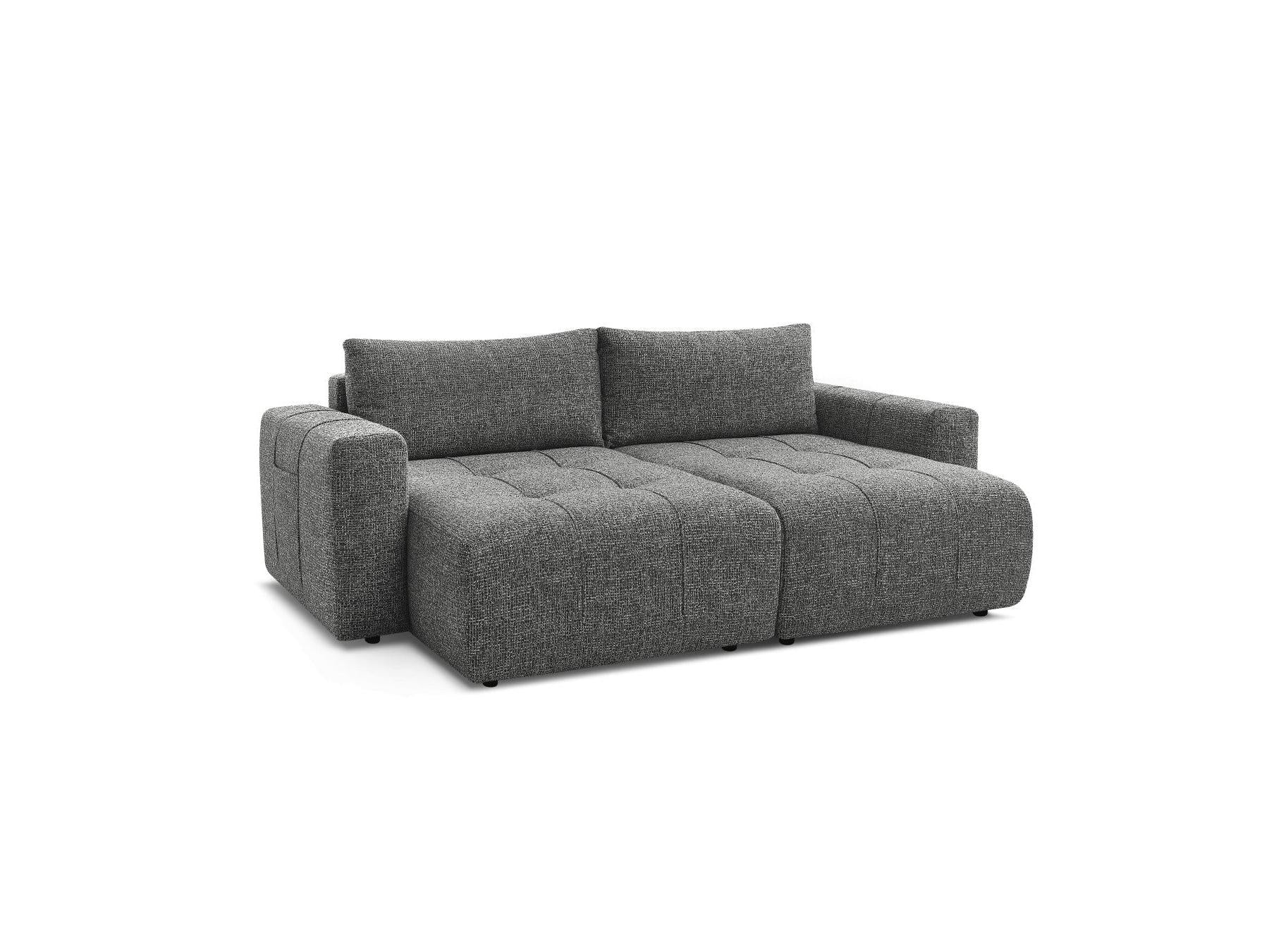 Arsene - Fixed Straight 4-Seater Deep Seat Sofa - Mottled Fabric