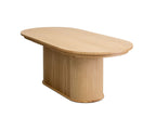Malmousque - Table À Manger Extensible 210 À 270 Cm Placage Chêne Massif