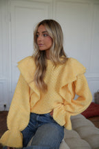 Pull Volanté Cintia - Jaune