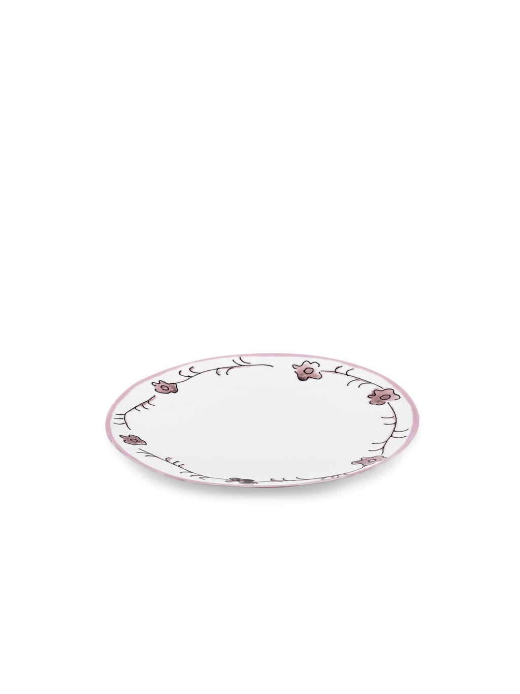 Midnight Flowers - Set Di 2 Piatti - M - Porcellana Bone China - Foncé Viola