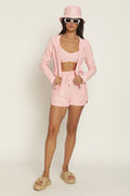 Gilet Dua - Eponge Rose