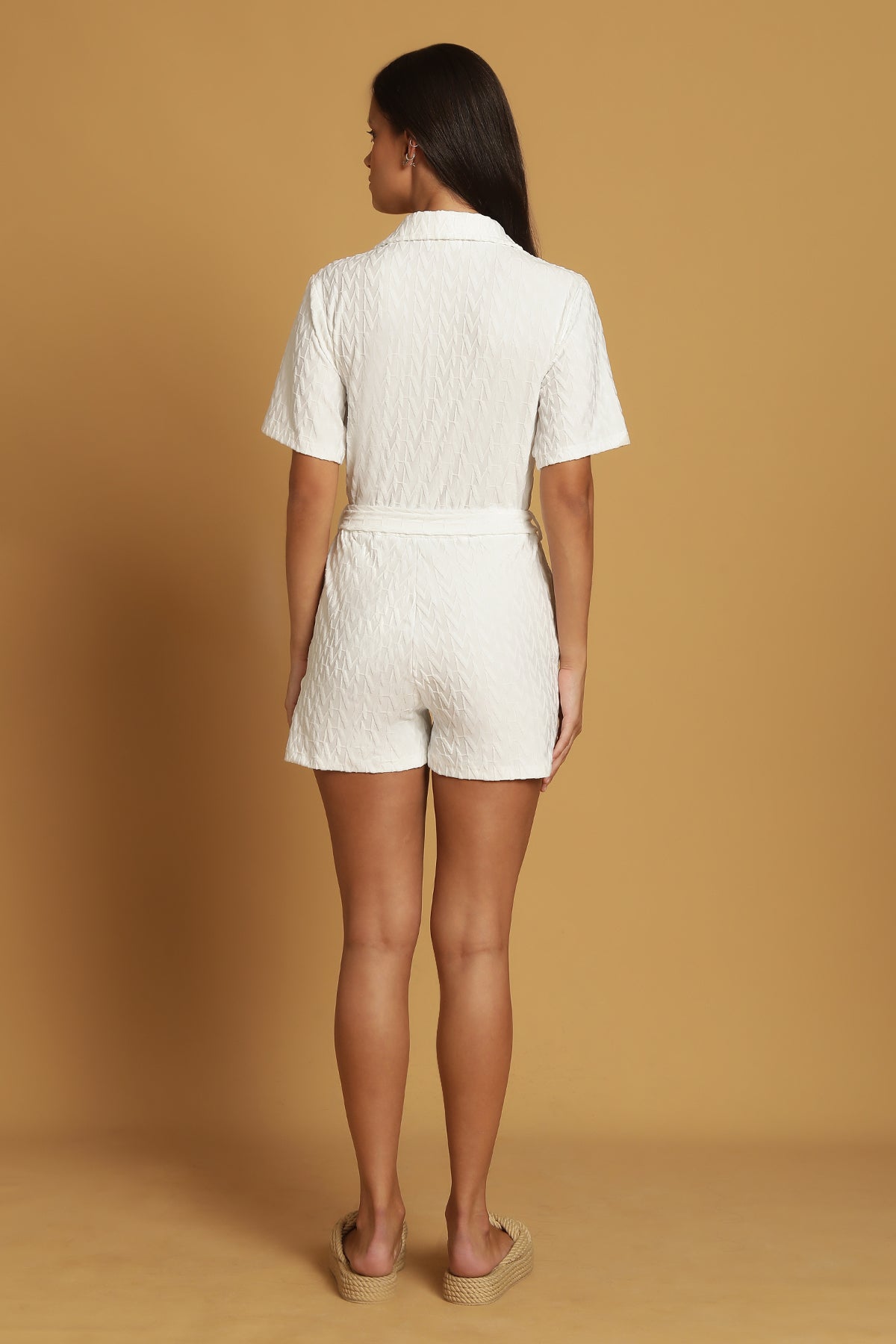 Jumpsuit Carolina - Eponge Blanc