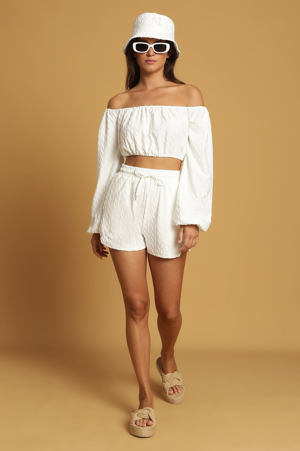 Joana Top - White Terrycloth