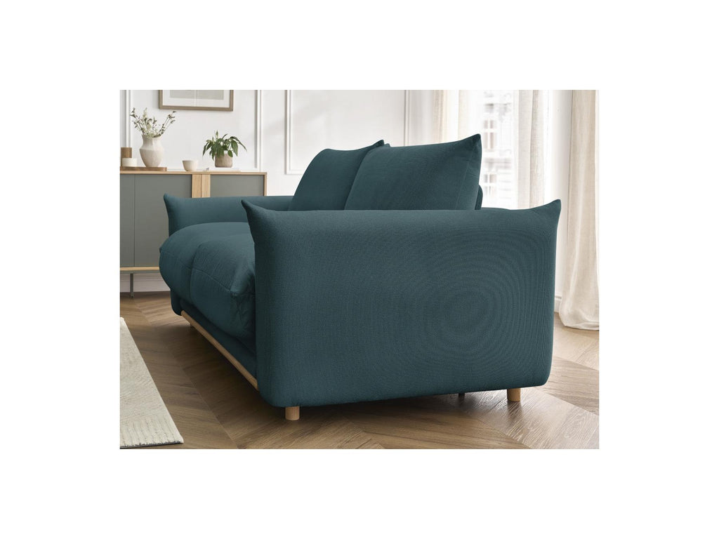 Ernest - Canapé Droit Convertible Ouverture Express - Tissu Lisse - 160X190