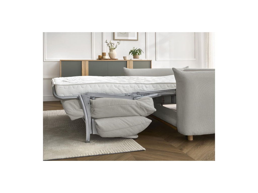 Ernest - Canapé Droit Convertible Ouverture Express - Tissu Lisse - 160X190