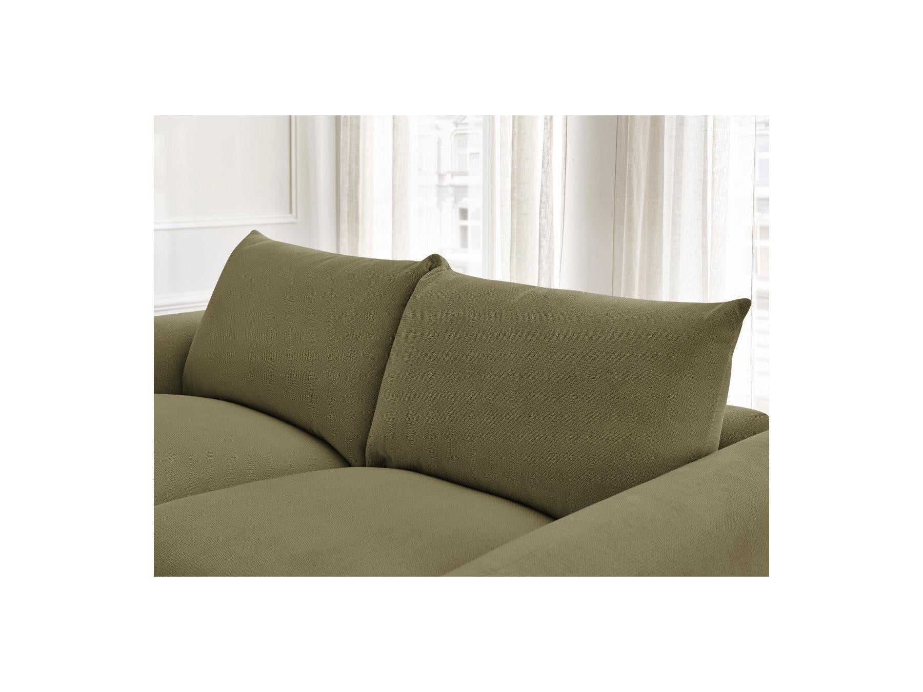 Ernest - Canapé Droit Convertible Ouverture Express - Tissu Lisse - 160X190