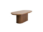 Malmousque - Conjunto con mesa de comedor extensible de 210 a 270 cm + 6 sillas Bastide de chapa de roble macizo