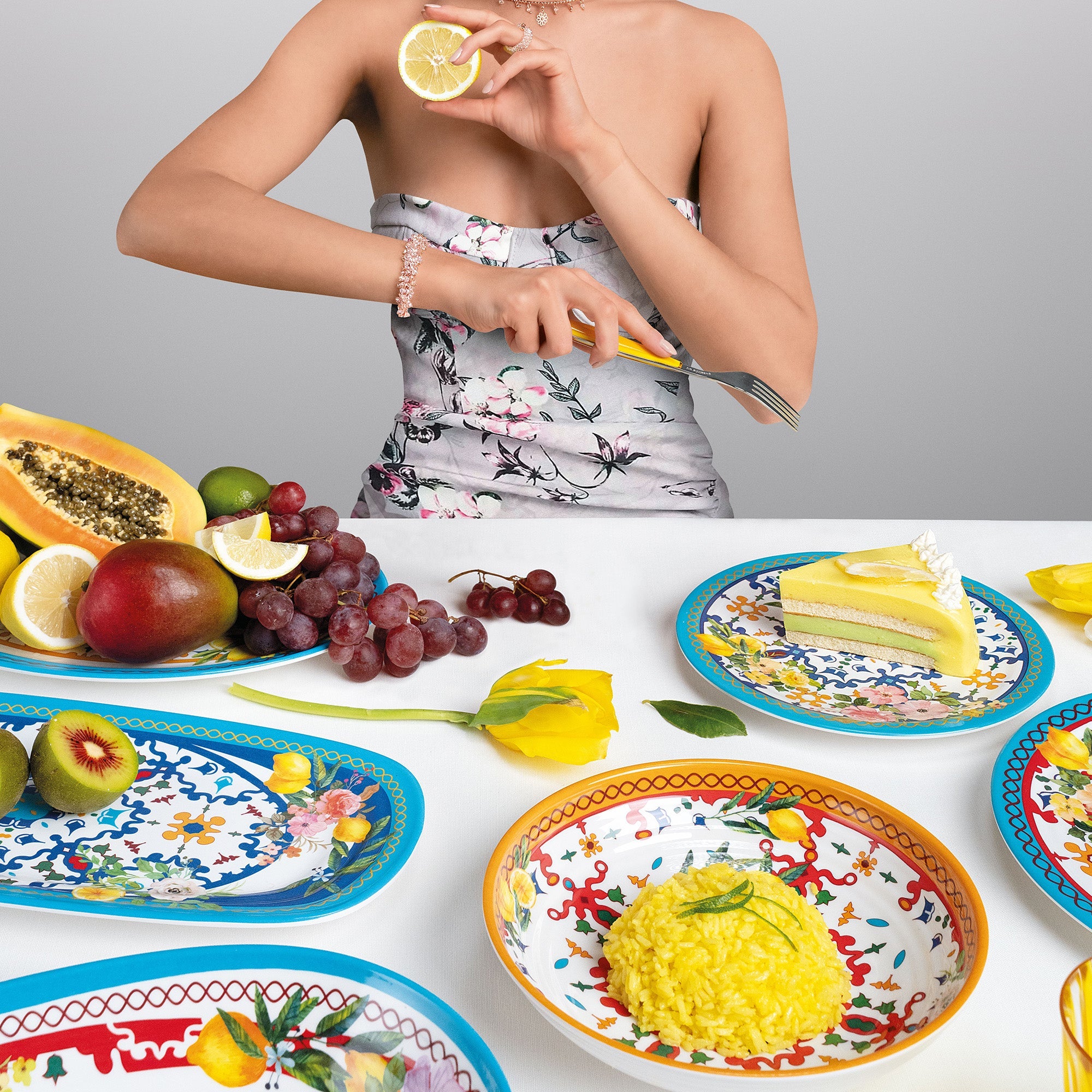 Flower&Lemon - Plato Hondo