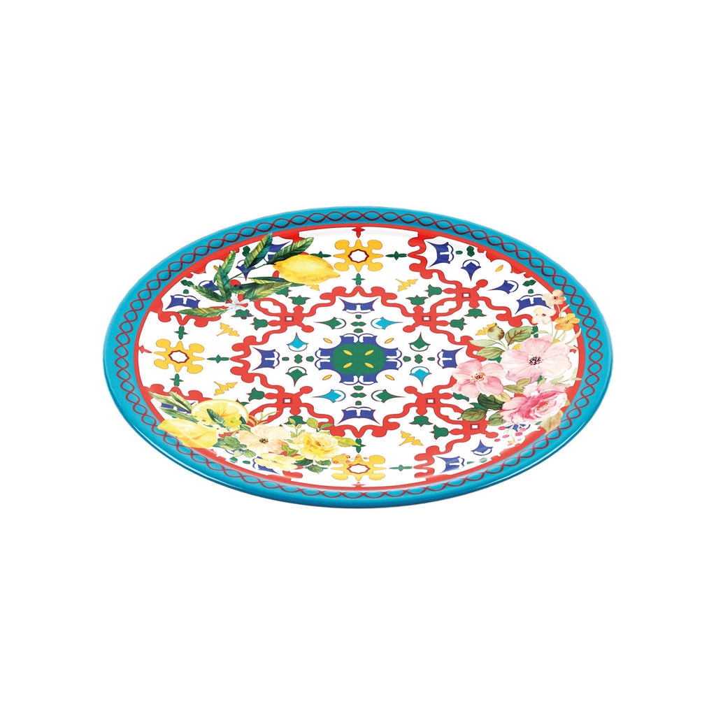 Assiette Plate "Flower&Lemon"