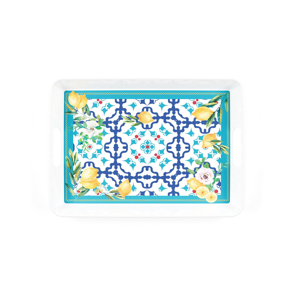 Flower&Lemon - Rectangular Tray with Handles