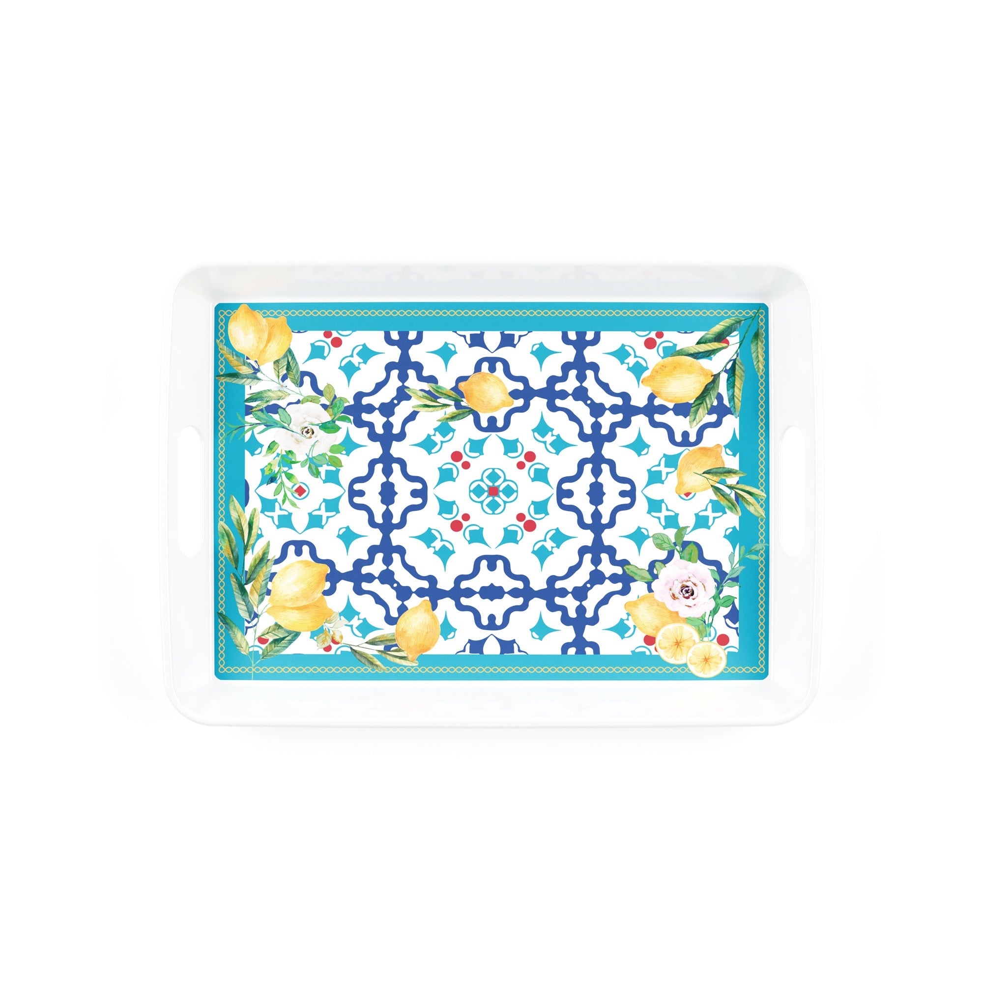 Flower&Lemon - Rectangular Tray with Handles