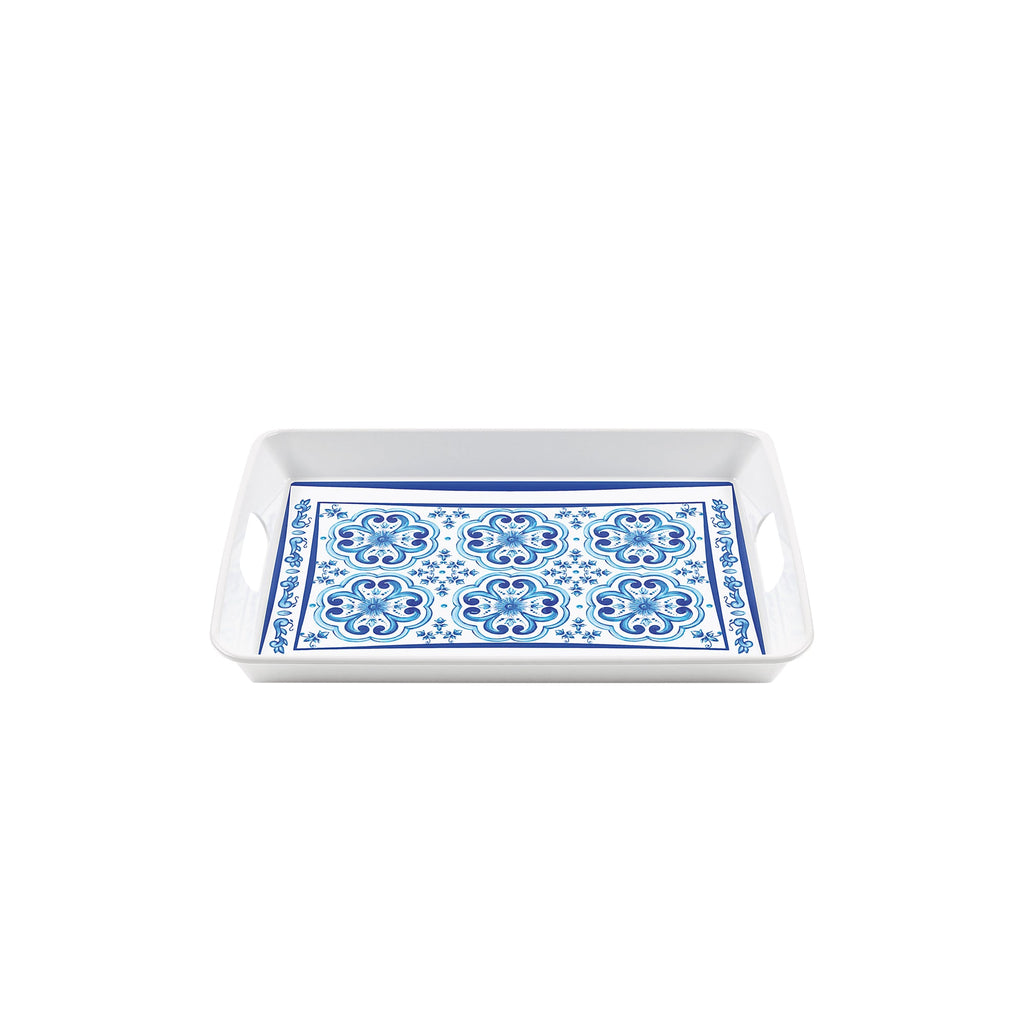 Blues - Rectangular Tray with Handles