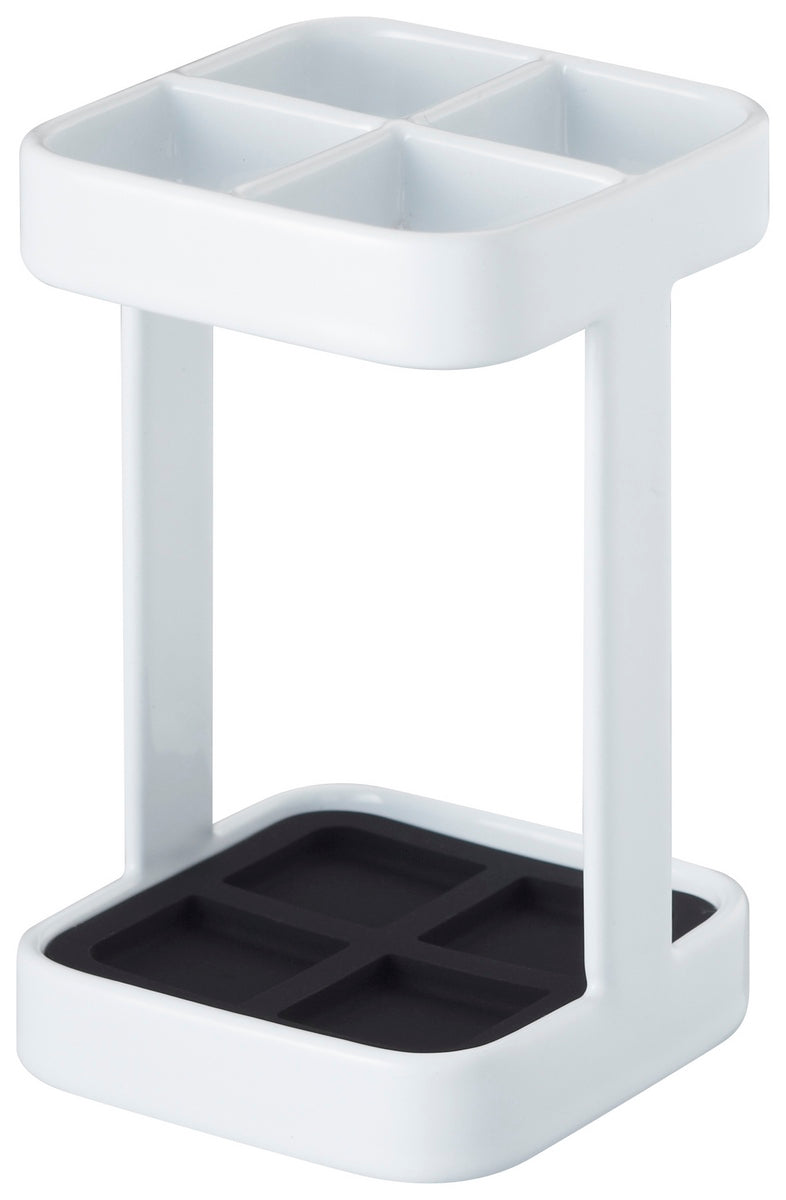 Toothbrush Holder - Tower - White