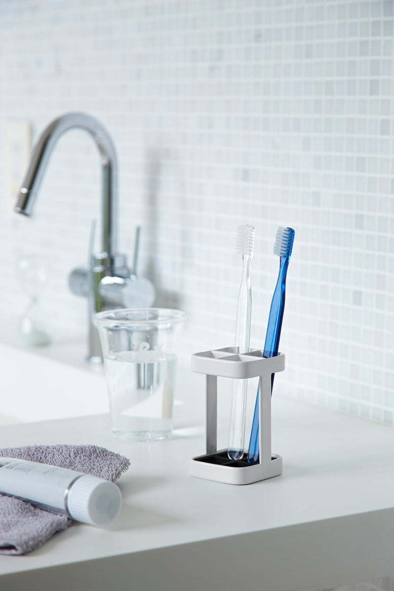 Toothbrush Holder - Tower - White