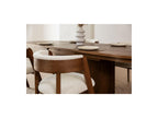 Malmousque - Conjunto con mesa de comedor extensible de 210 a 270 cm + 6 sillas Bastide de chapa de roble macizo