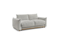 Ernest - Canapé Droit Convertible Ouverture Express - Tissu Lisse - 140X190