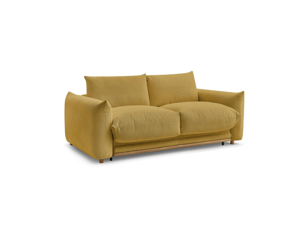 Ernest - Canapé Droit Convertible Ouverture Express - Tissu Lisse - 160X190