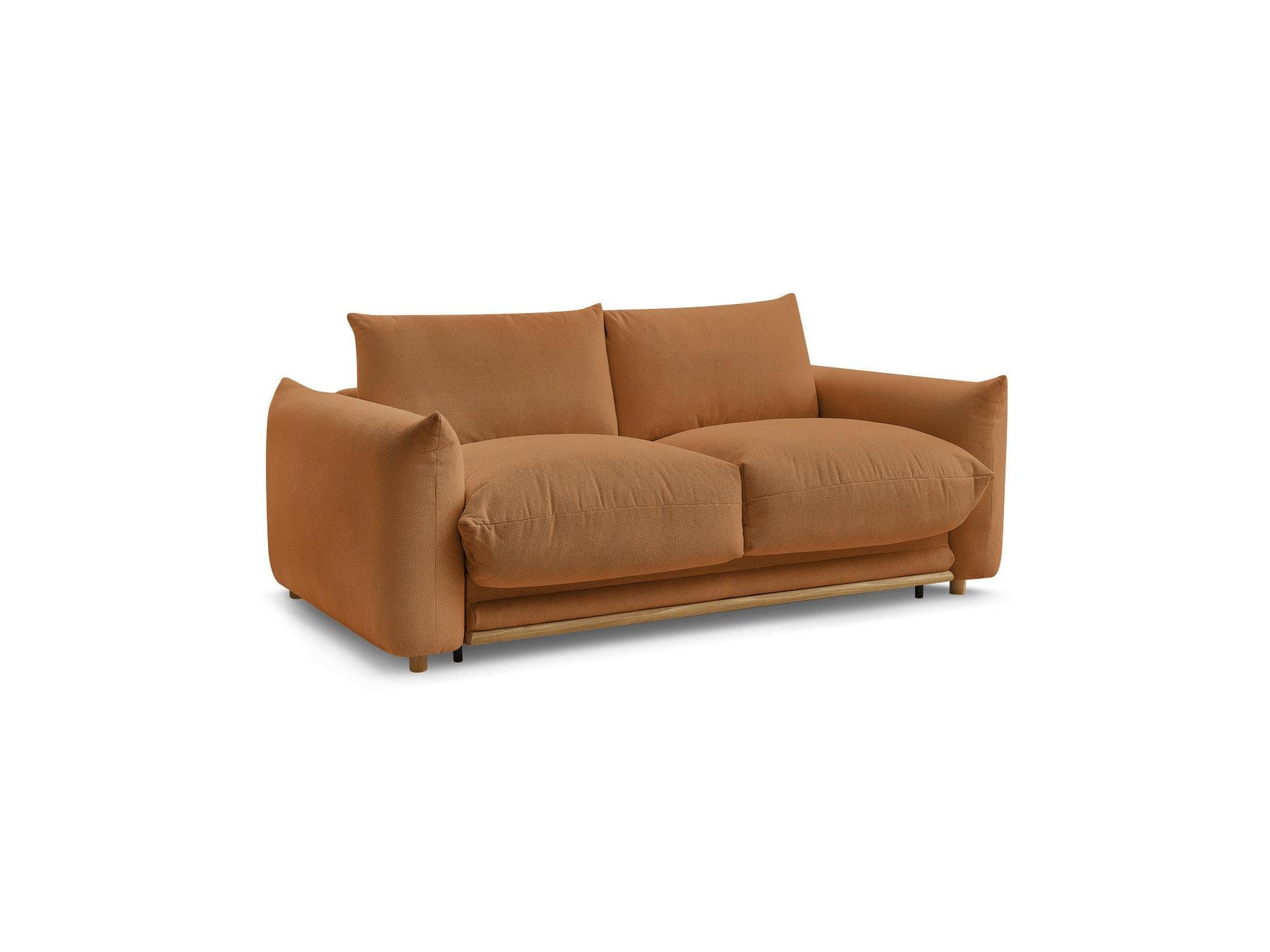 Ernest - Sofá recto convertible con apertura express - Tejido liso - 140X190