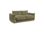 Ernest - Canapé Droit Convertible Ouverture Express - Tissu Lisse - 160X190