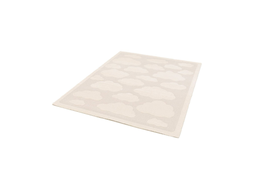 Mapa - Tapis Poils Courts - Motif Nuage - Beige