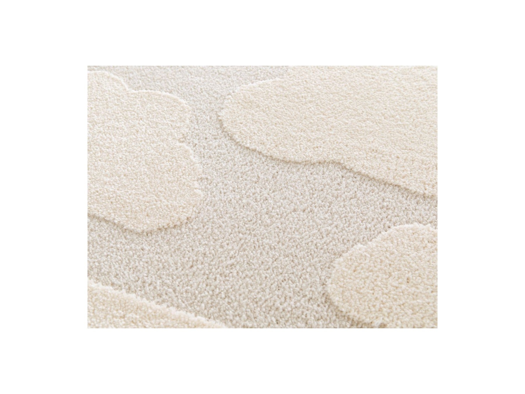 Mapa - Tapis Poils Courts - Motif Nuage - Beige