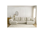 Sidonie - Sofá panorámico convertible con arcón - Terciopelo acanalado